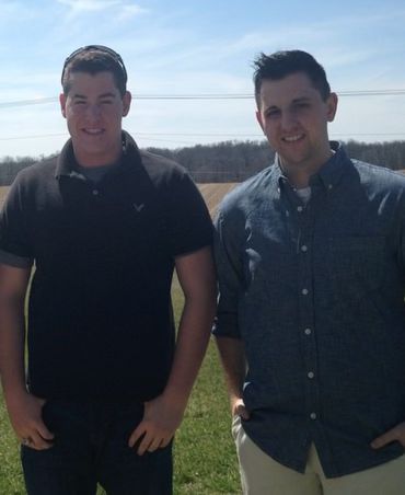 Groom and groomsman